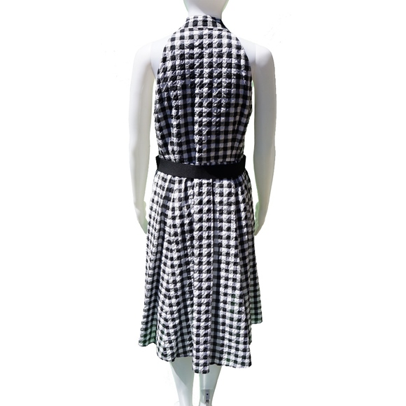 NANETTE LEPORE GINGHAM PRINT SLEEVELESS DRESS - Picture 5 of 7